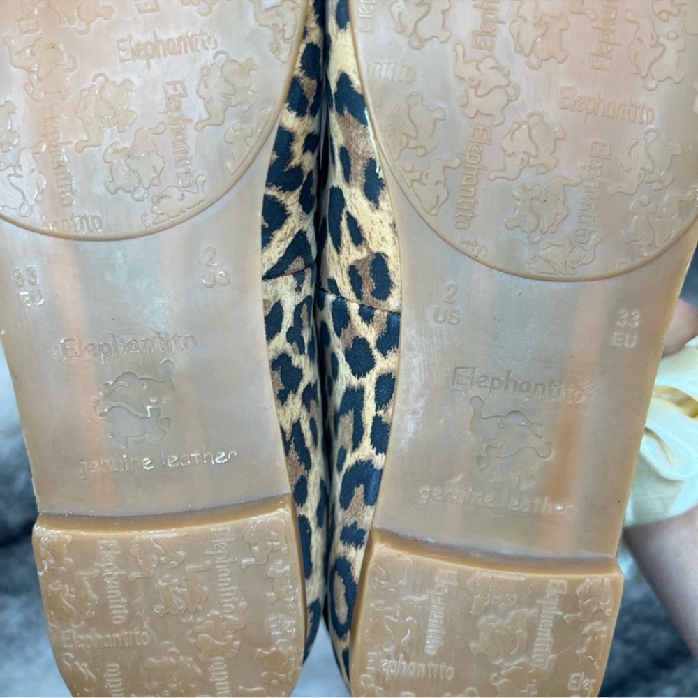 Elephantito Melissa Leopard Print Suede Flats - Picture 7 of 8